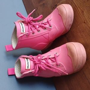 Hunter Kids Pink Rain Boots